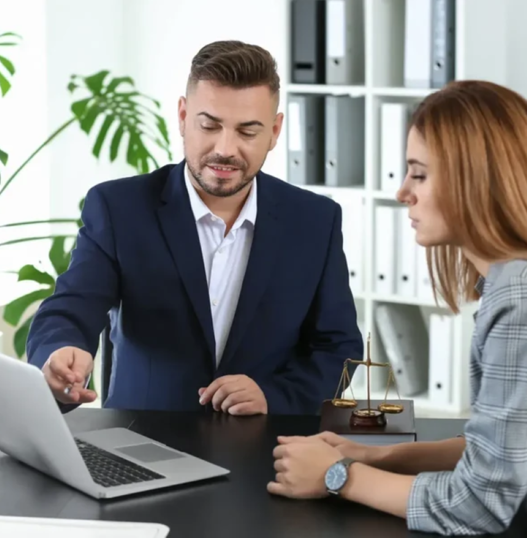 Government workers on laptop