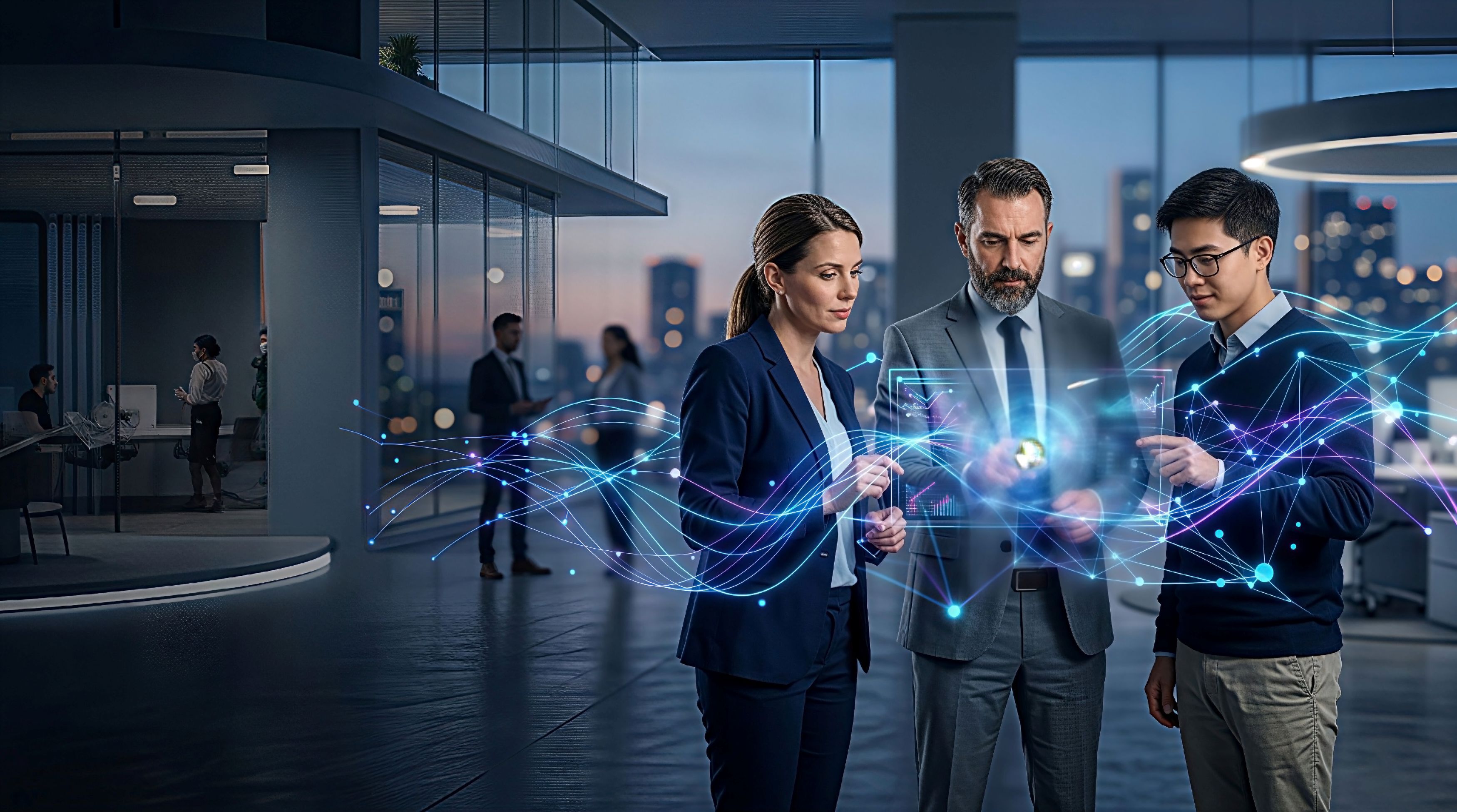 Business people talking