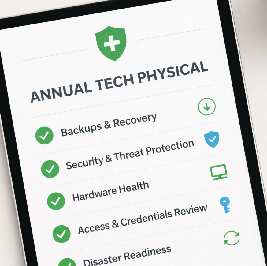 Checklist for tech physical