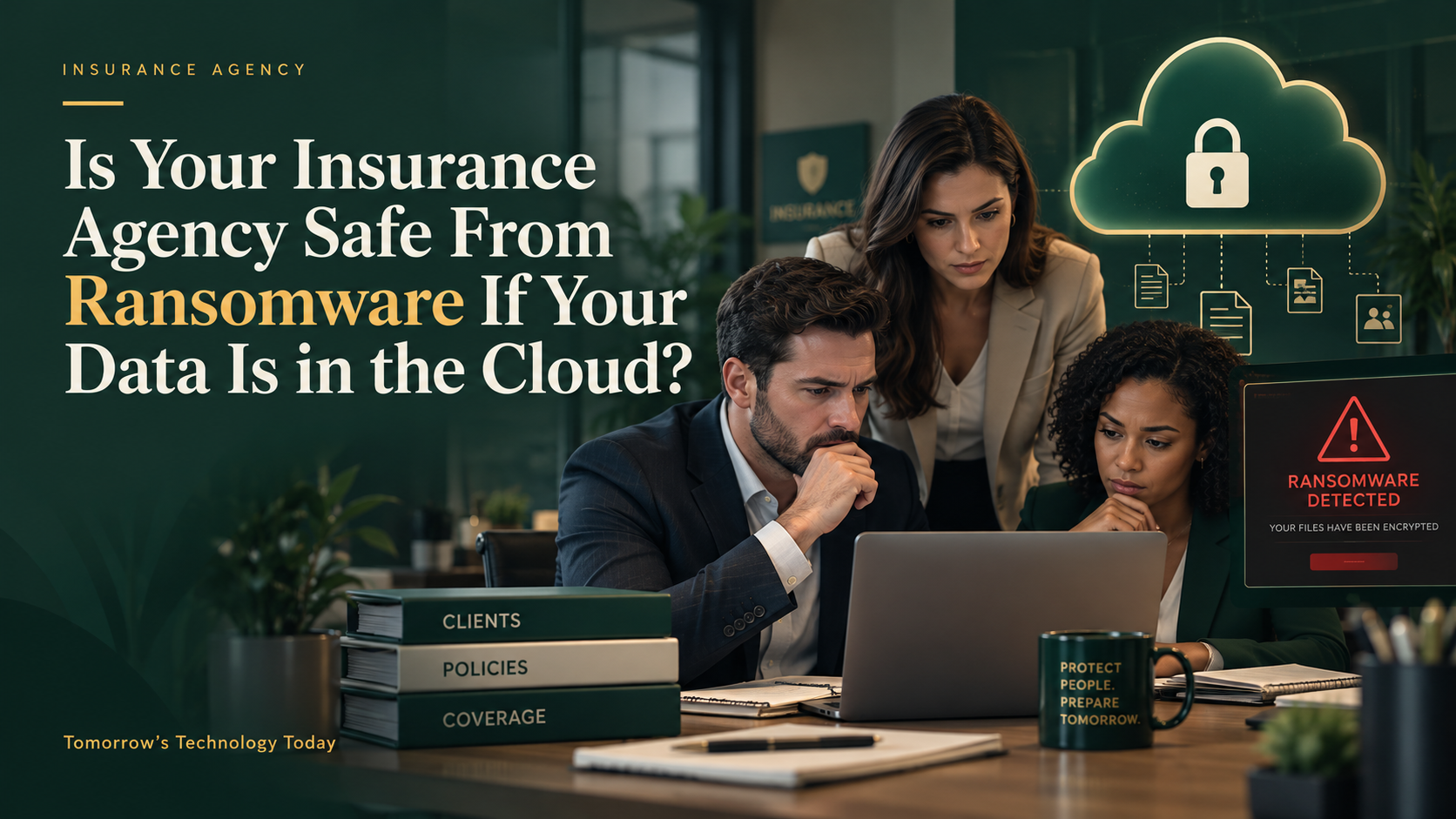 Is Your Insurance Agency Safe From Ransomware If Your Data Is in the Cloud?