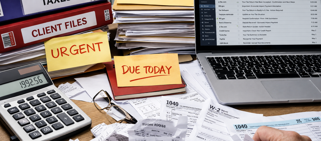 Scattered cpa desk