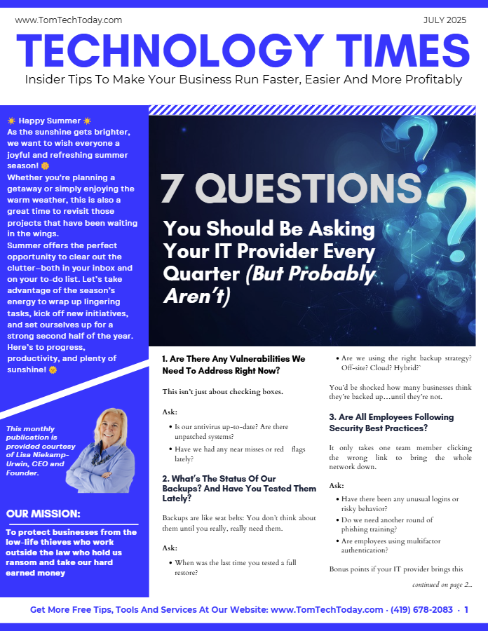 July Newsletter
