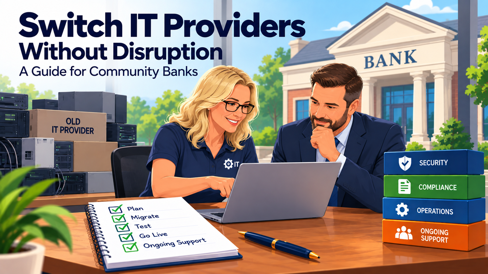 How Do You Switch IT Providers at a Community Bank Without Disrupting Operations or Creating Compliance Risk?