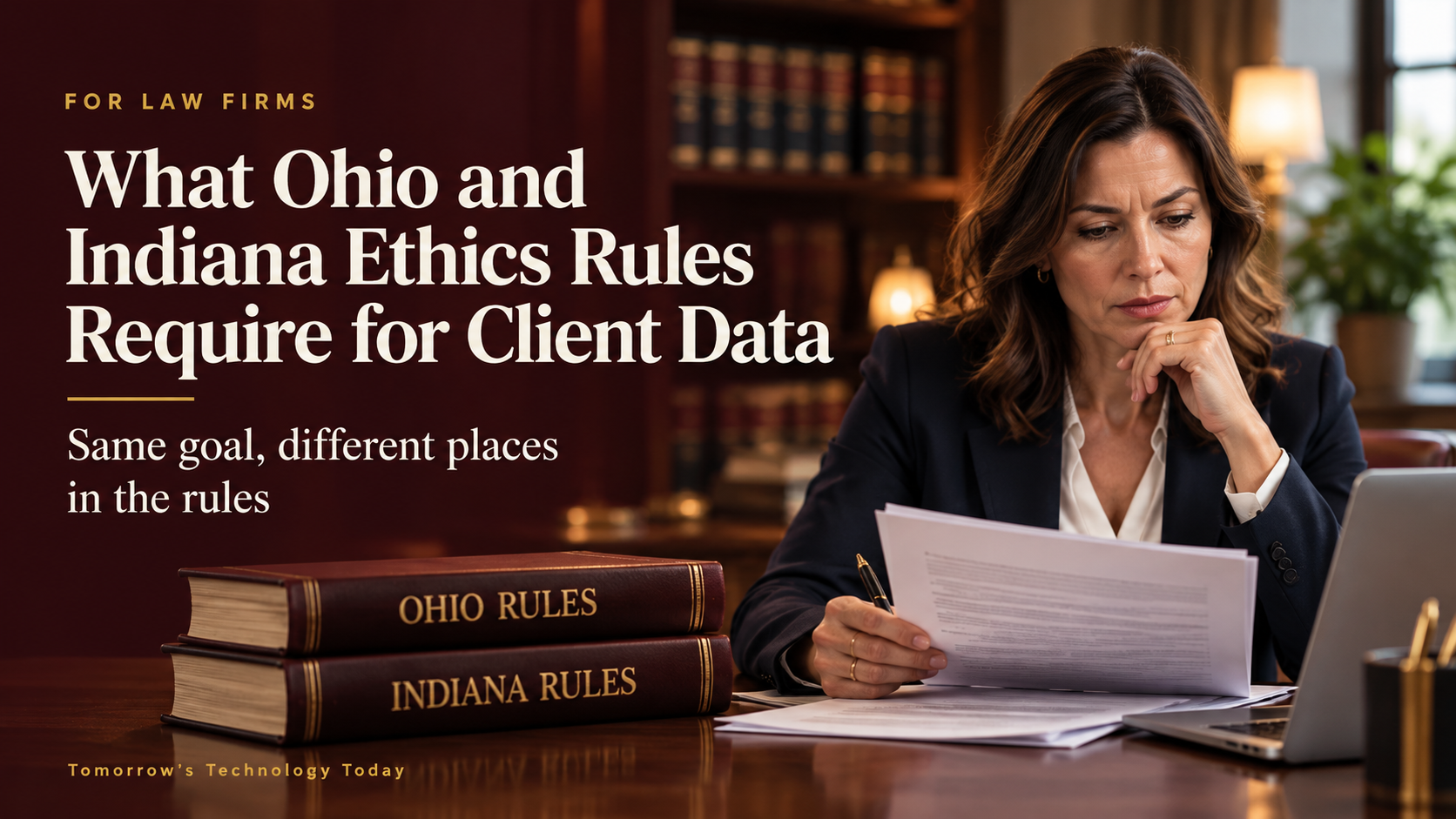 What Do Ohio and Indiana Ethics Rules Require Lawyers to Do to Protect Client Data?